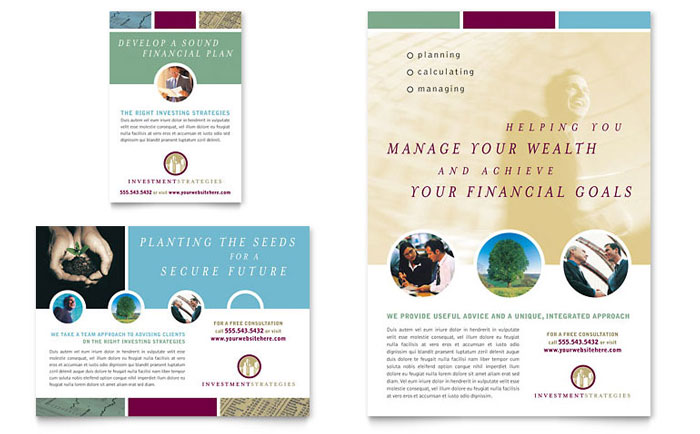 Financial Planning & Consulting Flyer & Ad Template Design