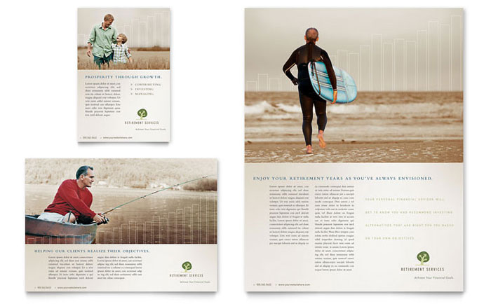 Retirement Investment Services Flyer & Ad Template Design