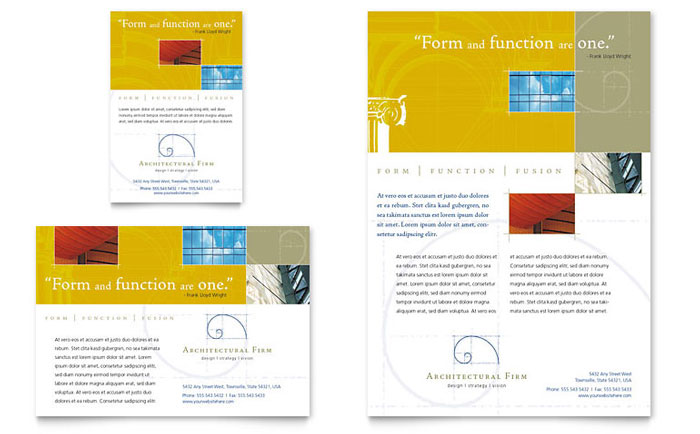Architectural Firm Flyer & Ad Template Design