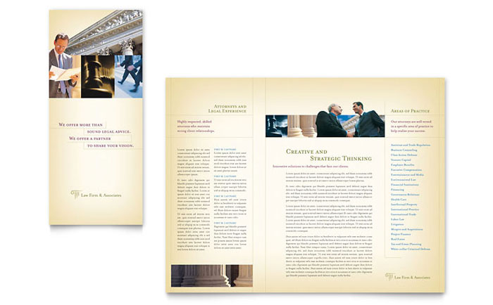 Attorney & Legal Services - Brochure Template Design