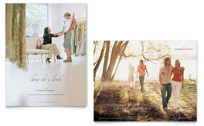 Women's Clothing Store Poster Template Design