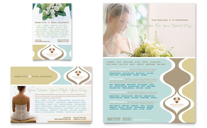 Wedding Store & Supplies Flyer & Ad Template Design