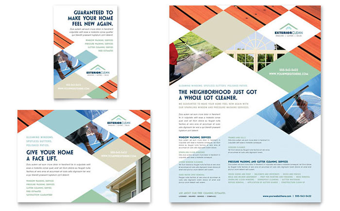 window cleaning pressure washing flyer ad template design window cleaning pressure washing flyer ad template design