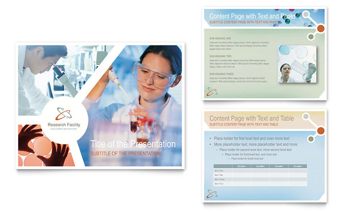Medical Research - PowerPoint Presentation Template Design