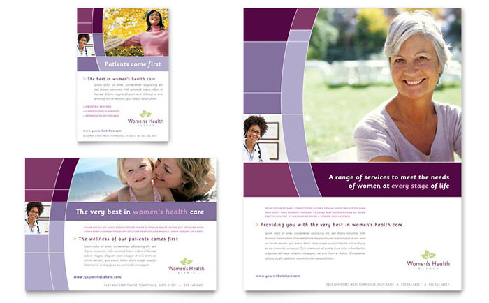 Women's Health Clinic Flyer & Ad Template Design