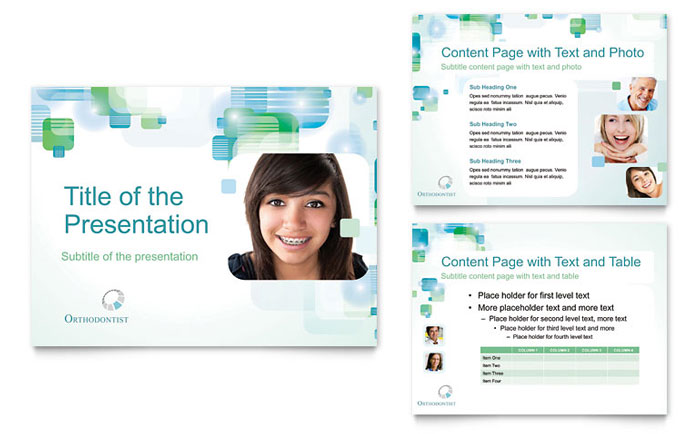 Orthodontist PowerPoint Presentation Template Design