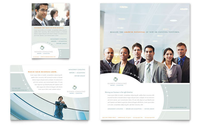 Business Consulting Flyer & Ad Template Design