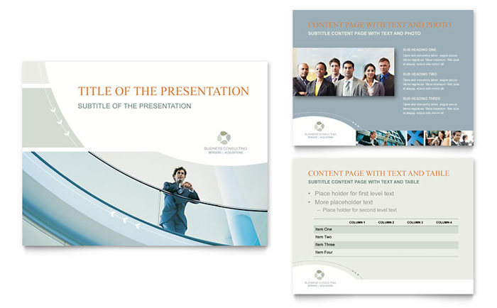 Business Consulting - PowerPoint Presentation Template Design