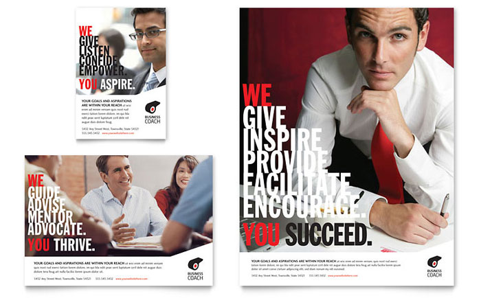 Business Executive Coach Flyer & Ad Template Design