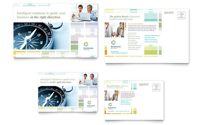 Business Solutions Consultant - Postcard Template Design