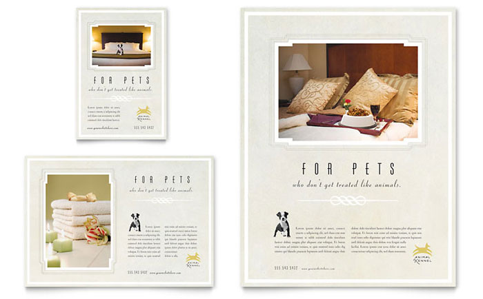 Pet Hotel & Spa - Flyer & Ad Template Design