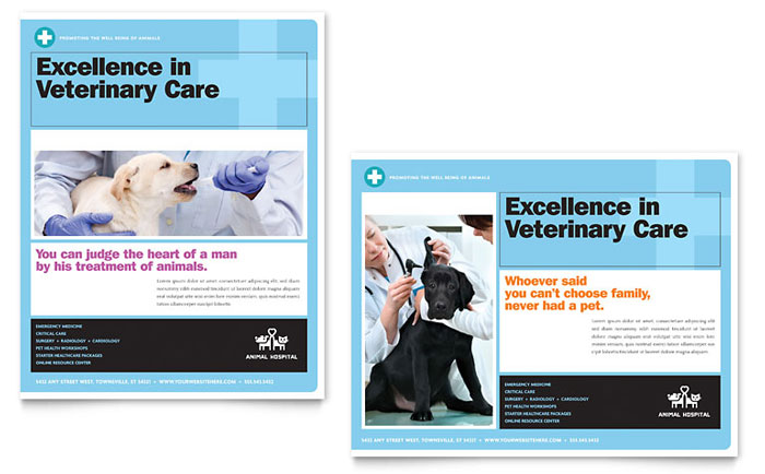 Animal Hospital - Poster Template Design