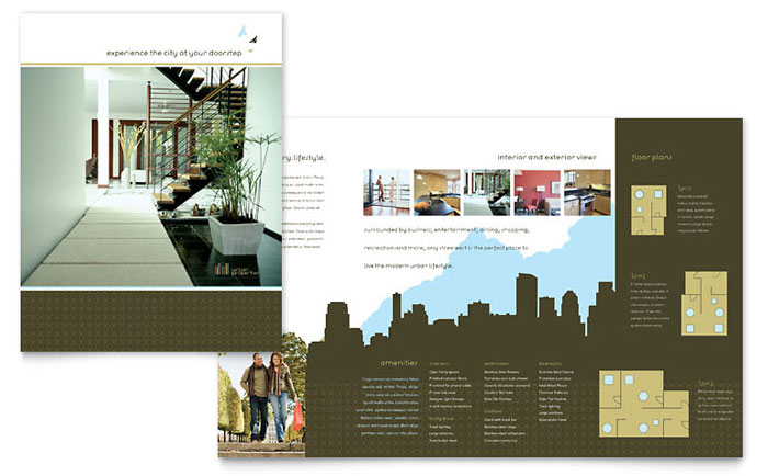 real estate brochure design. Urban Real Estate Brochure