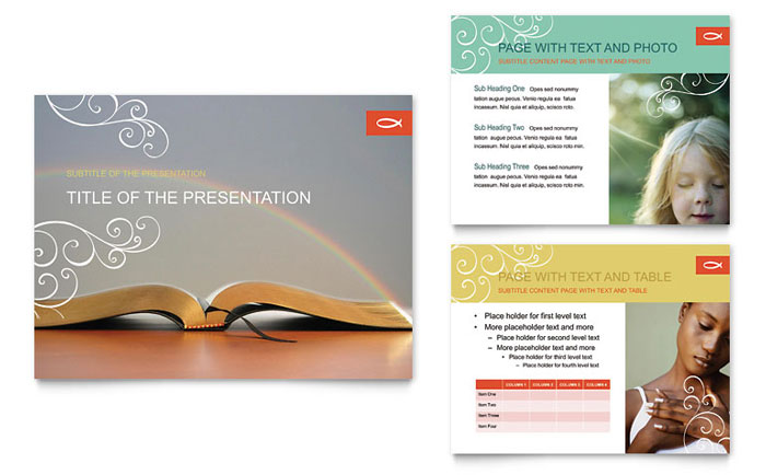 Christian Church - PowerPoint Presentation Template Design