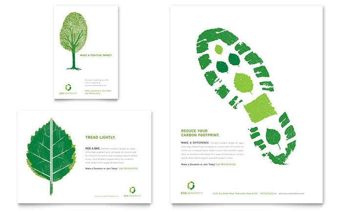 Environmental Non Profit - Flyer & Ad Template Design