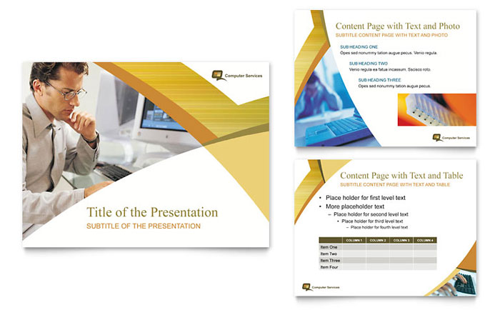 Computer Services & Consulting PowerPoint Presentation Template Design