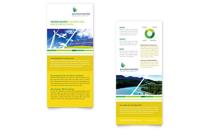 Environmental Conservation - Rack Card Template Design