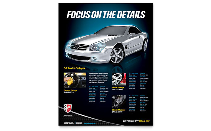 Auto Detailing - Flyer Template Design