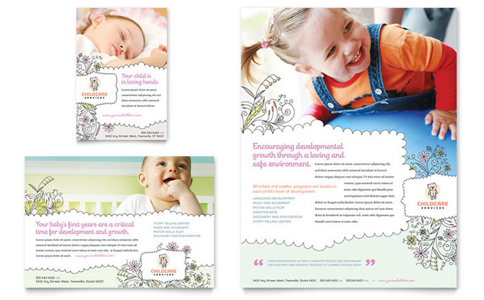 Baby & Child Day Care Flyer & Ad