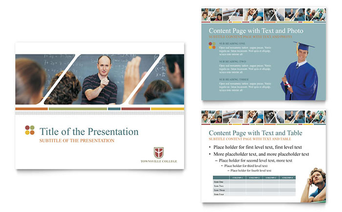 College & University - PowerPoint Presentation Template Design