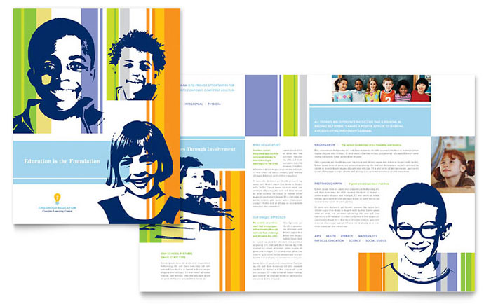 Learning Center & Elementary School - Business Marketing Templates