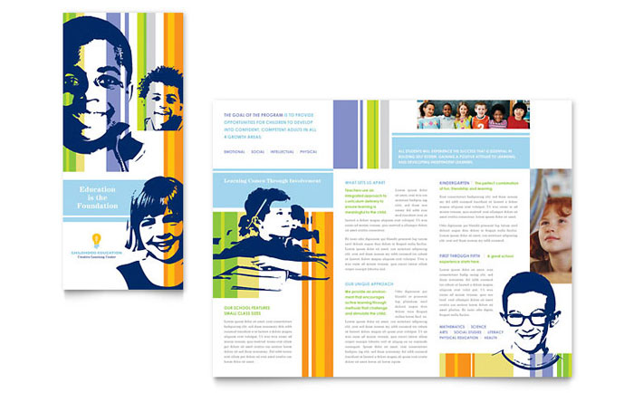 Children's Non Profit Tri Fold Brochure