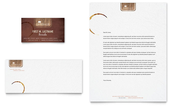 Coffee Shop - Business Card & Letterhead Design