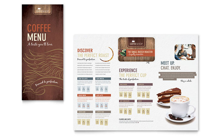 Coffee Shop - Menu Template Design