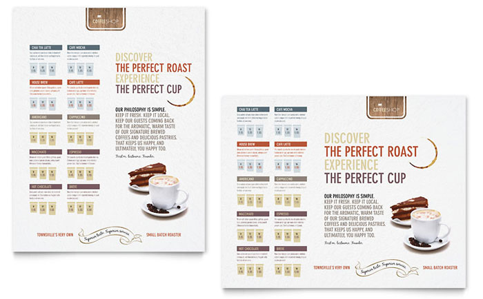 Coffee Shop - Poster Template Design