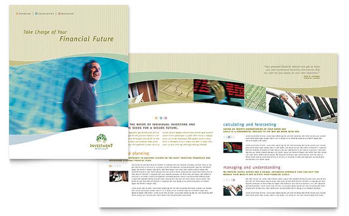 Investment Management - Brochure Template Design