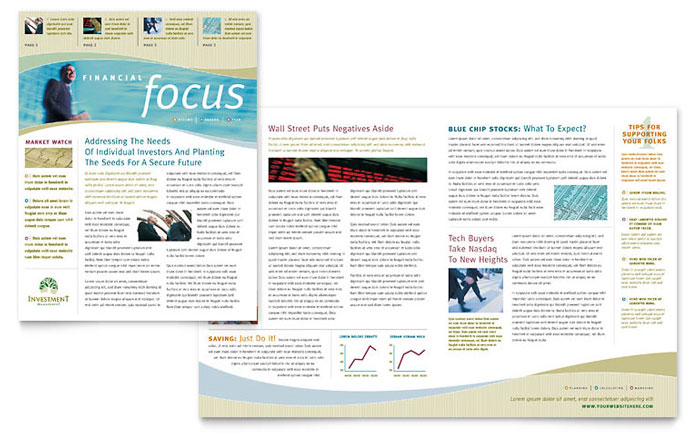 Investment Management - Newsletter Template Design