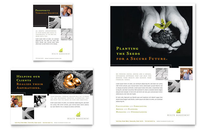 Wealth Management Services - Flyer & Ad Design