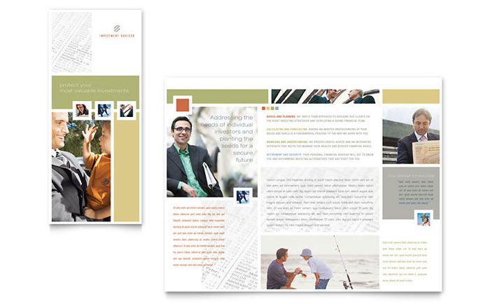 Brochure Template Design - Investment Advisor
