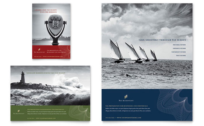 CPA & Tax Accountant Flyer & Ad Template Design