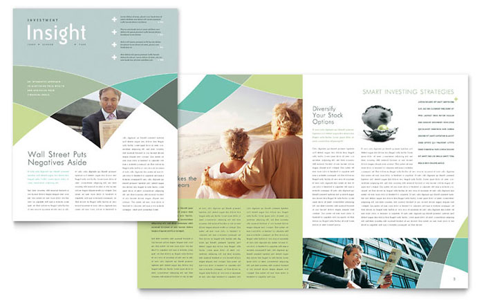 Newsletter Template Design - Financial Advisor