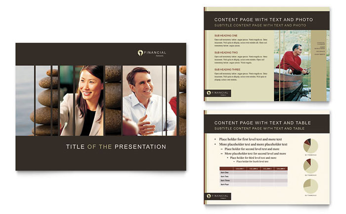 Financial Planner - PowerPoint Presentation Template Design