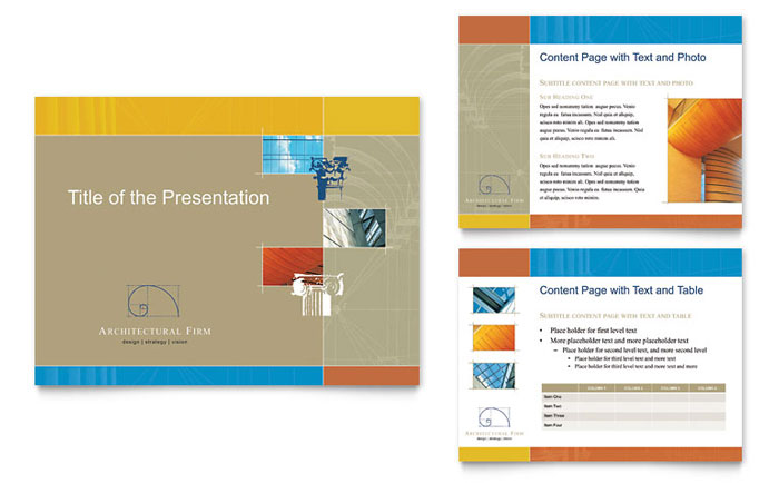 Architectural Firm PowerPoint Presentation Template Design