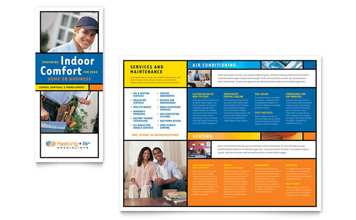 Heating & Air Conditioning Company - Business Marketing Templates