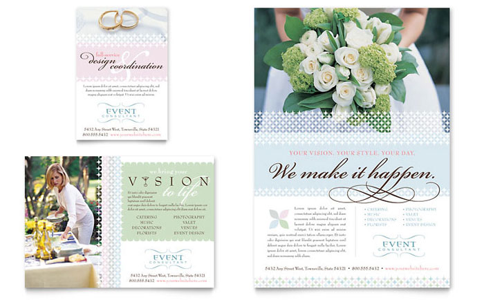 Wedding & Event Planning - Flyer & Ad Template Design