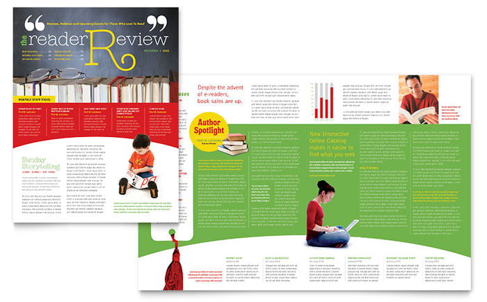 Bookstore & Library - Newsletter Template Design