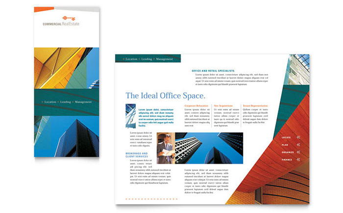Brochure Template Design - Commercial Real Estate