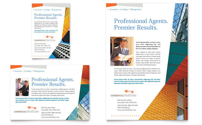 Flyer & Ad Template Design - Commercial Real Estate