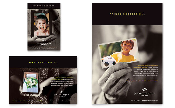 Flyer & Ad Template Design - Photography Studio