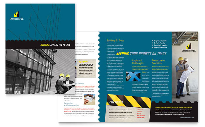 Industrial & Commercial Construction - Business Marketing Templates