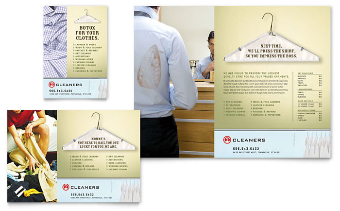 Laundry & Dry Cleaners Flyer & Ad Template Design