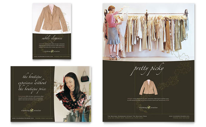Flyer & Ad Template Design - Women's Clothing Store