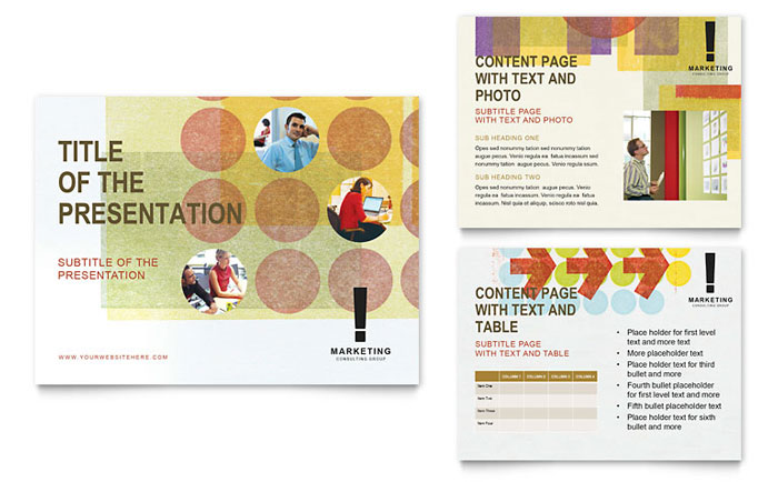 Marketing Consultant - PowerPoint Presentation Design
