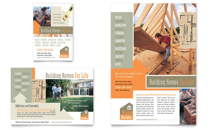 Home Building & Construction Flyer & Ad Template Design
