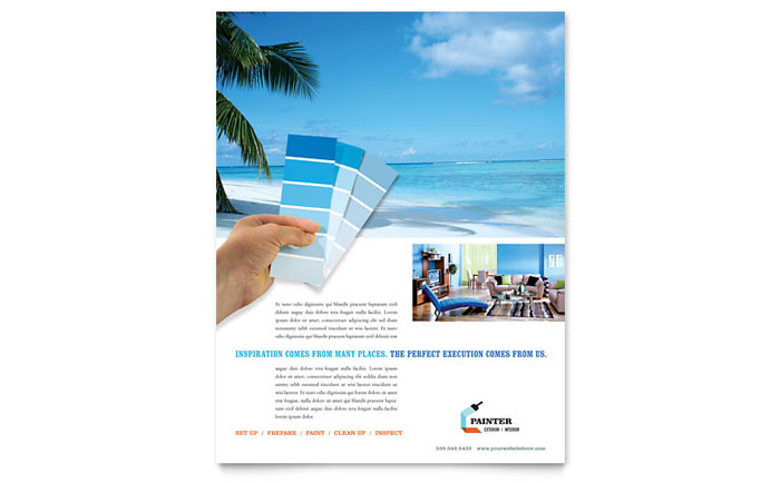 House Painting Contractor - Flyer Template Design