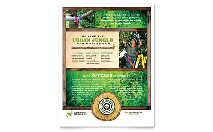 Tree Service - Flyer Template Design